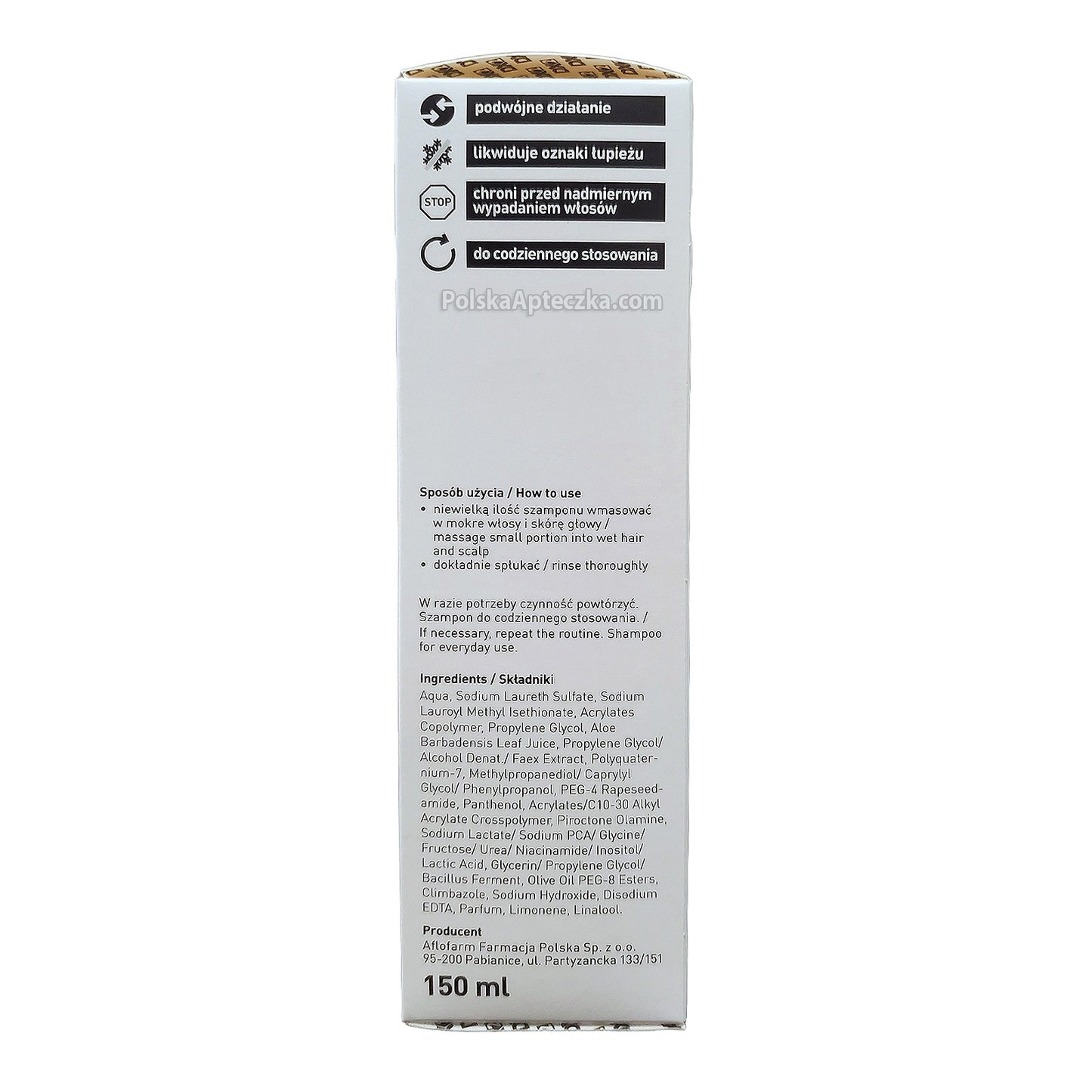 DX2, szampon dla mężczyzn przeciwłupieżowy + przeciw wypadaniu włosów, 150 ml