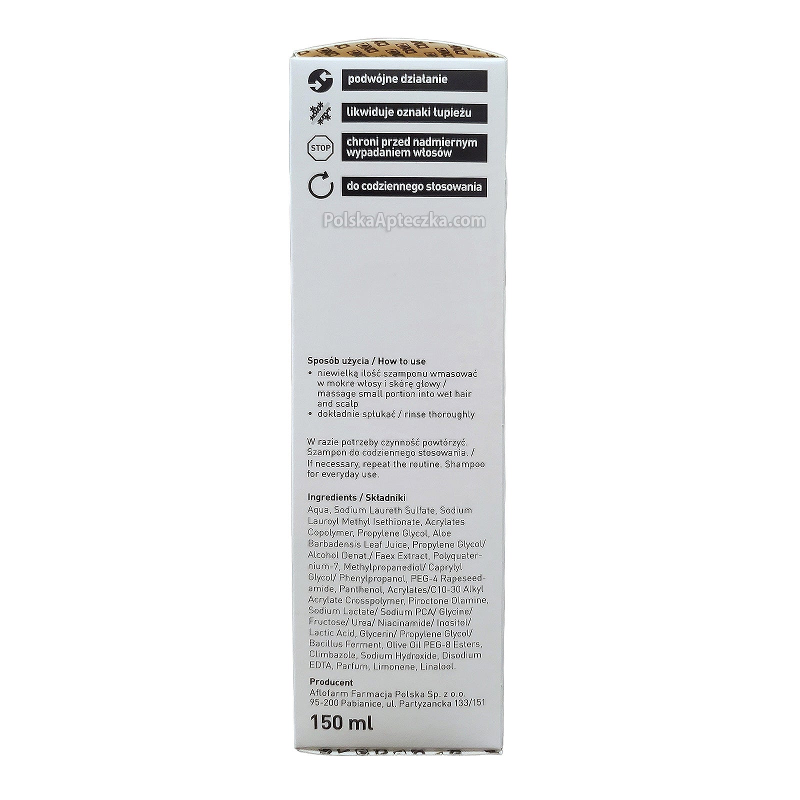 DX2, szampon dla mężczyzn przeciwłupieżowy + przeciw wypadaniu włosów, 150 ml