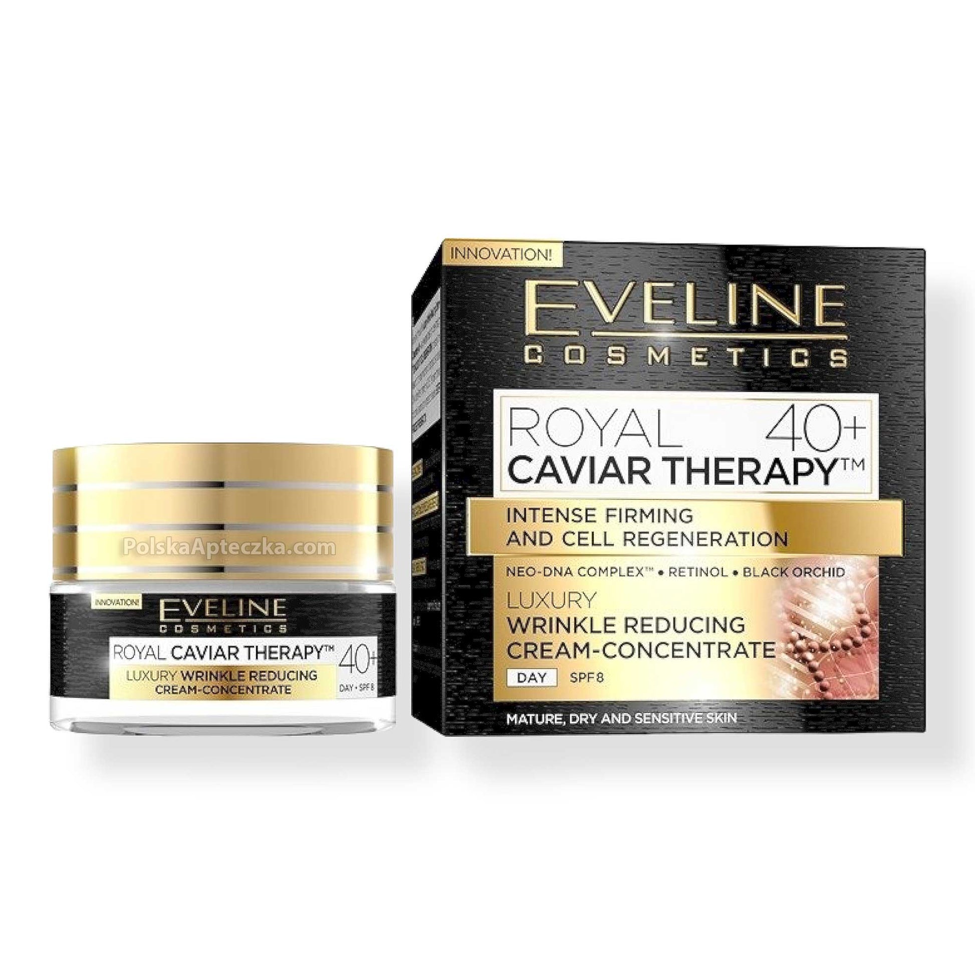 Eveline, Royal Caviar Therapy 40+ Krem na dzien redukujacy zmarszki na dzien 50ml