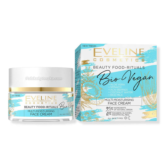 Eveline, Bio Vegan, Nawilżający krem do twarzy na dzien i noc 50ml