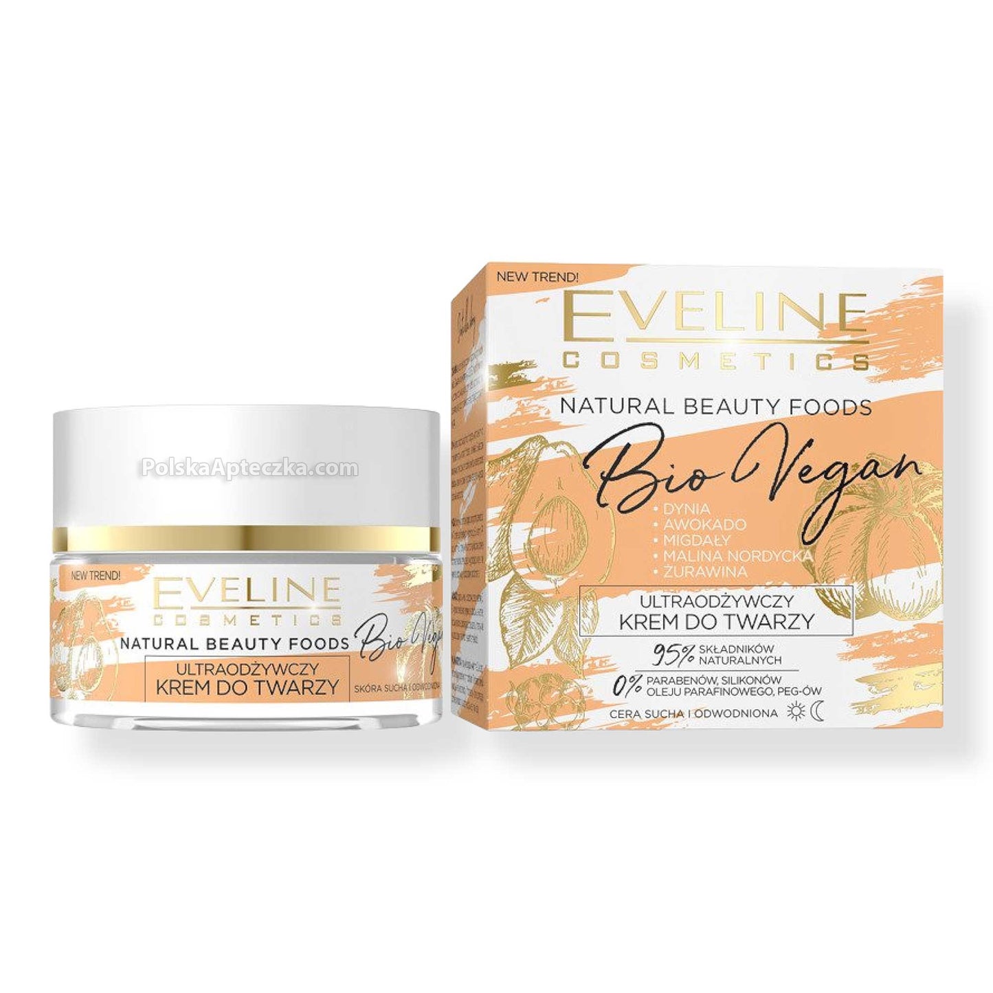 Eveline, Bio Vegan, Odżywczy krem do twarzy na dzien i noc 50ml