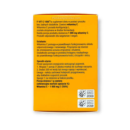 F-Vit C 1000, Lewoskrętna Witamina C Proszek 90g