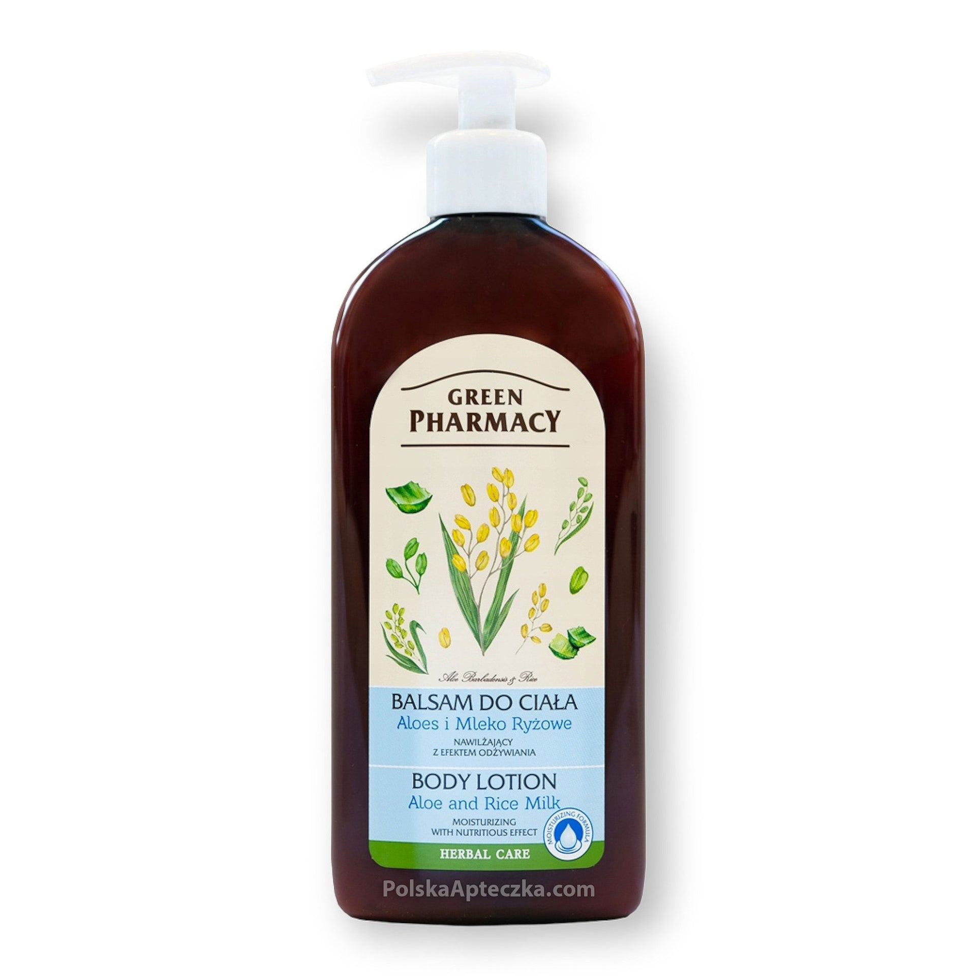 aloes do ciala Green Pharmacy, Balsam do ciała aloes i mleko ryżowe, 500 ml