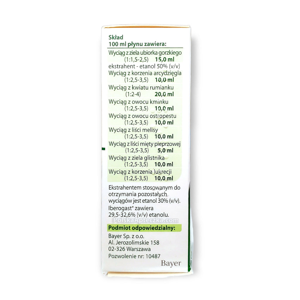 Iberogast, w zaburzeniach żołądkowo-jelitowych, 20ml