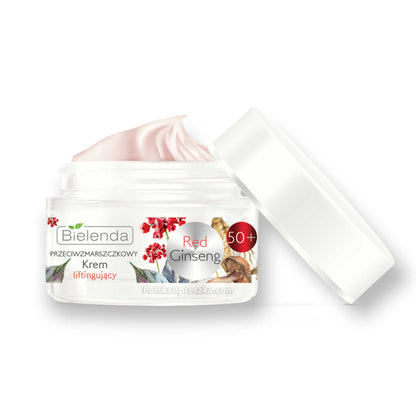 Bielenda, Red Ginseng, 50+ Krem do twarzy liftingujący dzień/noc 50 g