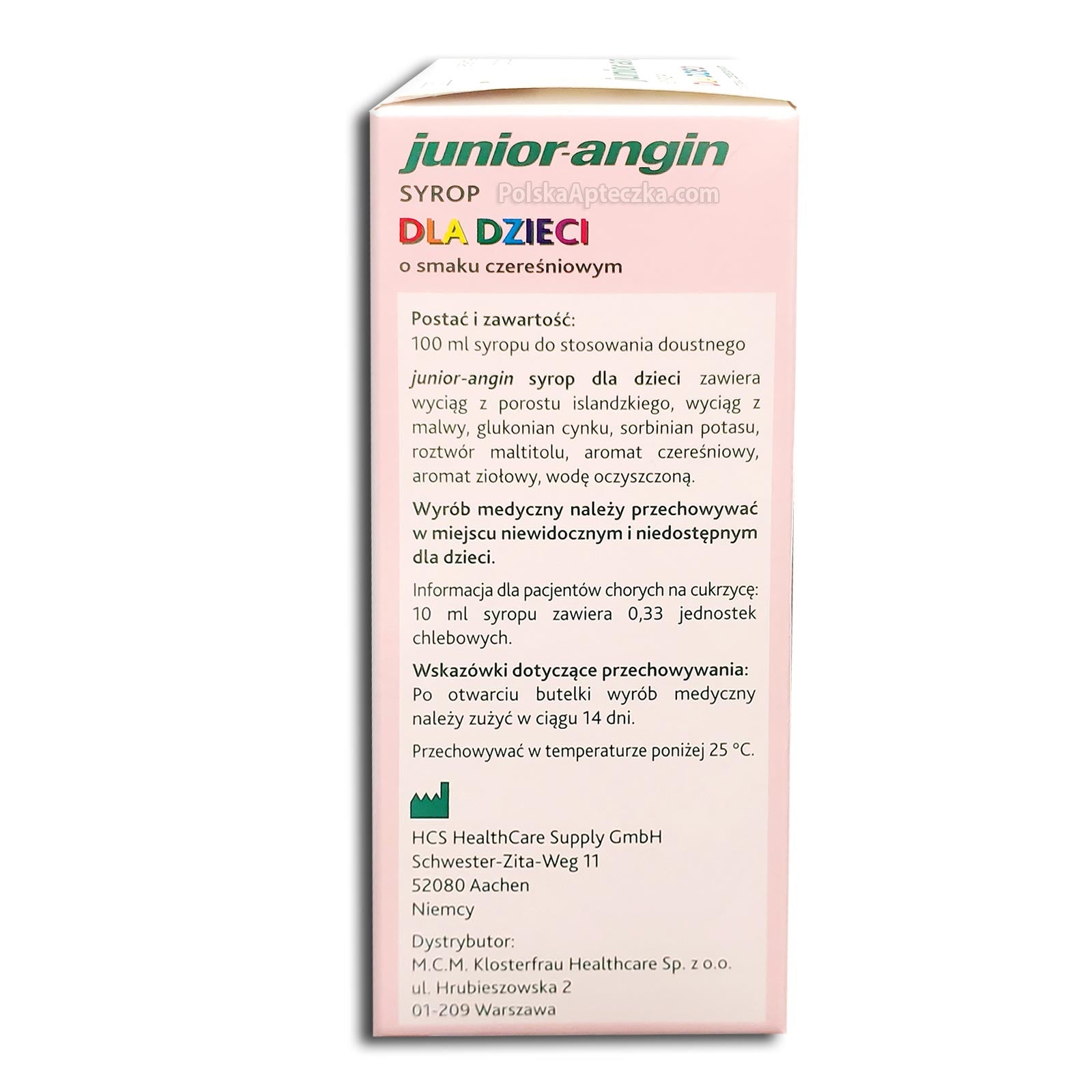 Junior angin, syrop dla dzieci, 100ml
