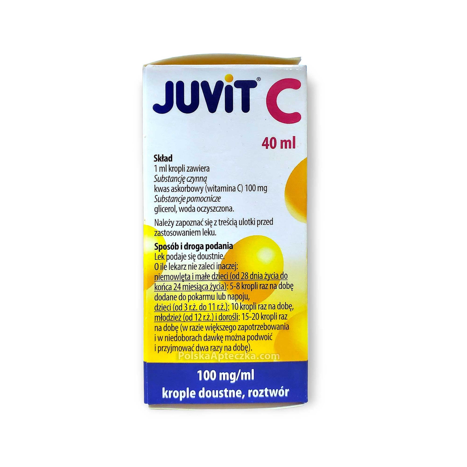 Juvit C 100mg/ml Krople doustne  40ml