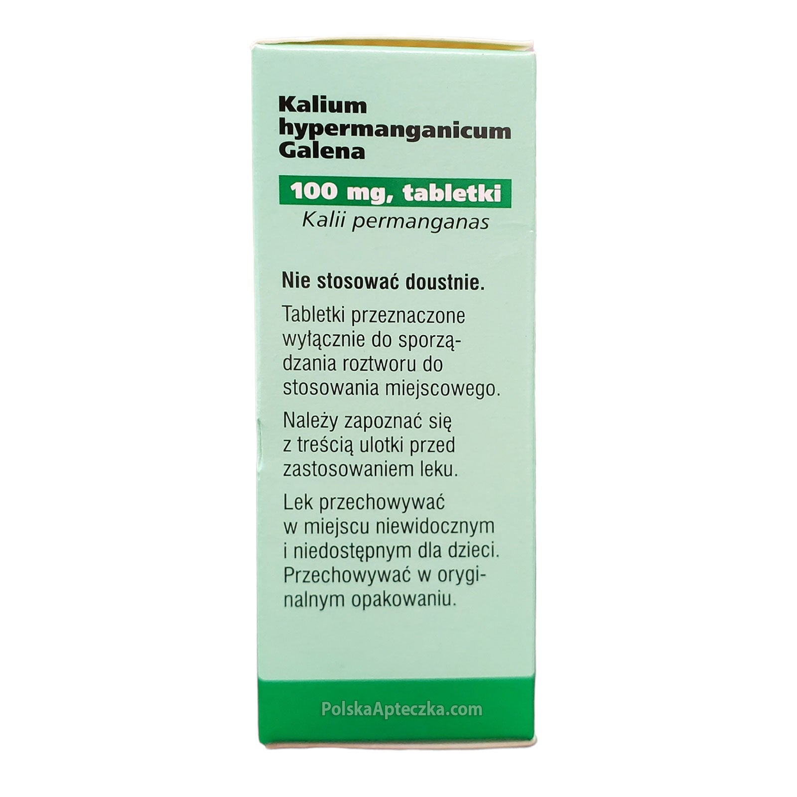 nadmanganian potasu 100mg tabletki
