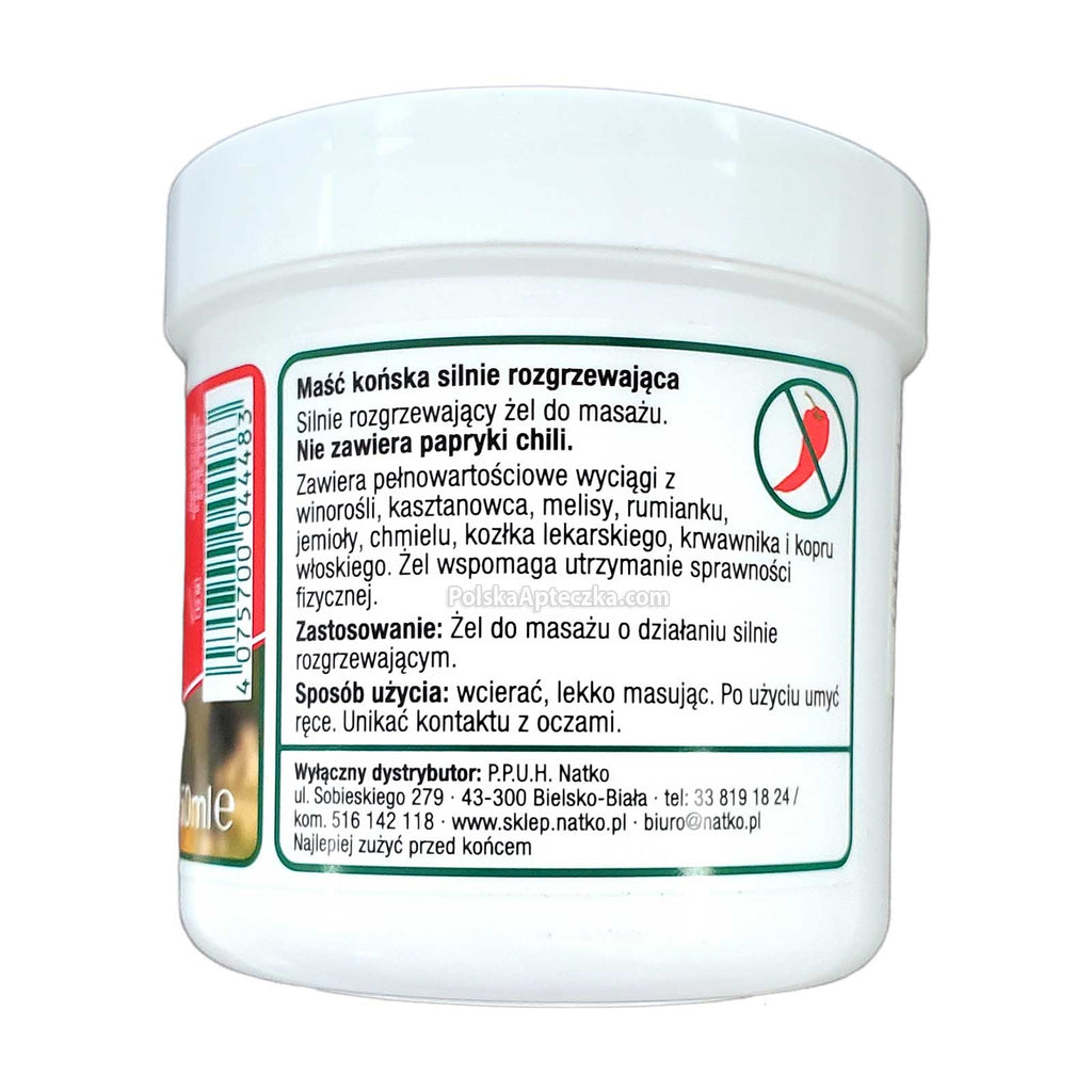 masc konska rozgrzewajaca