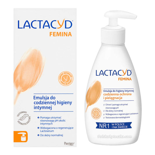 Lactacyd Femina, Emulsja do codziennej higieny intymnej, 200ml