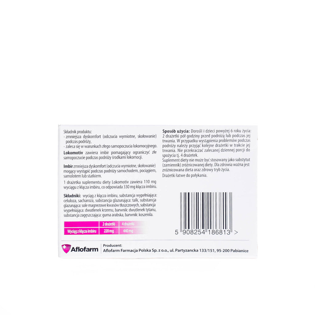 Lokomotiv 8 tabletek - Polska Apteka w Chicago