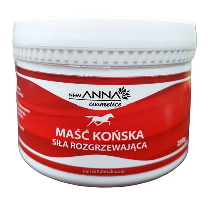 Maść końska Siła Rozgrzewająca 250g, New Anna Cosmetics