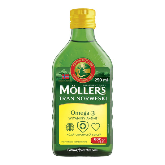Moller's Tran Norweski Cytrynowy 250ml