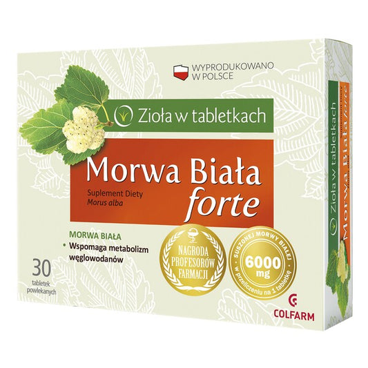 Morwa Biala forte 30 tabletek Colfarm