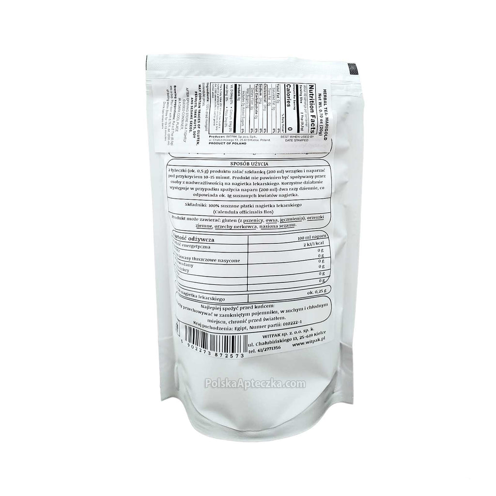 Nagietek Płatki | Calendula 20g Witpak