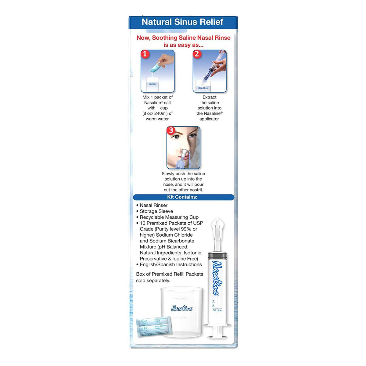 Nasaline Nasaline Nasal Rinsing System, Squip (Irigasin) – Apteczka