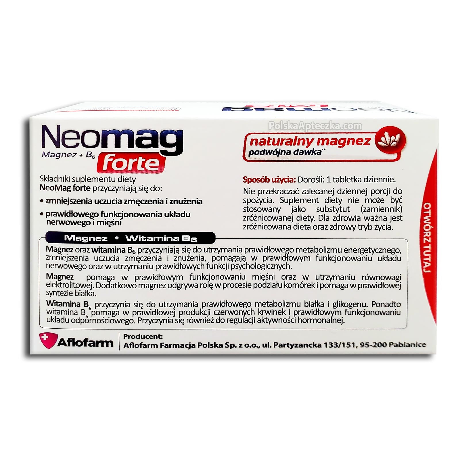 Neomag Forte 50 tablets, Aflofarm