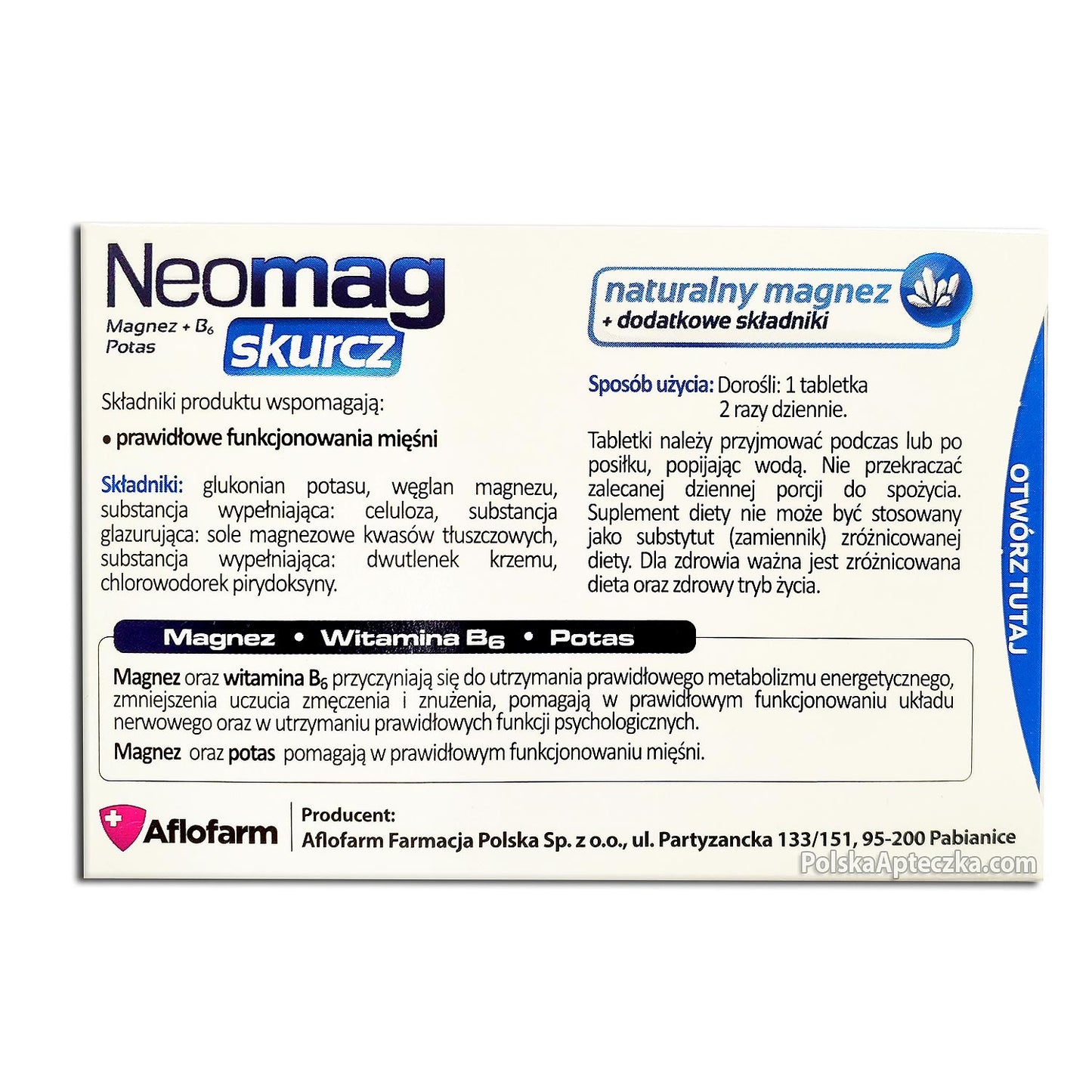 Neomag skurcz 50 tablets usa