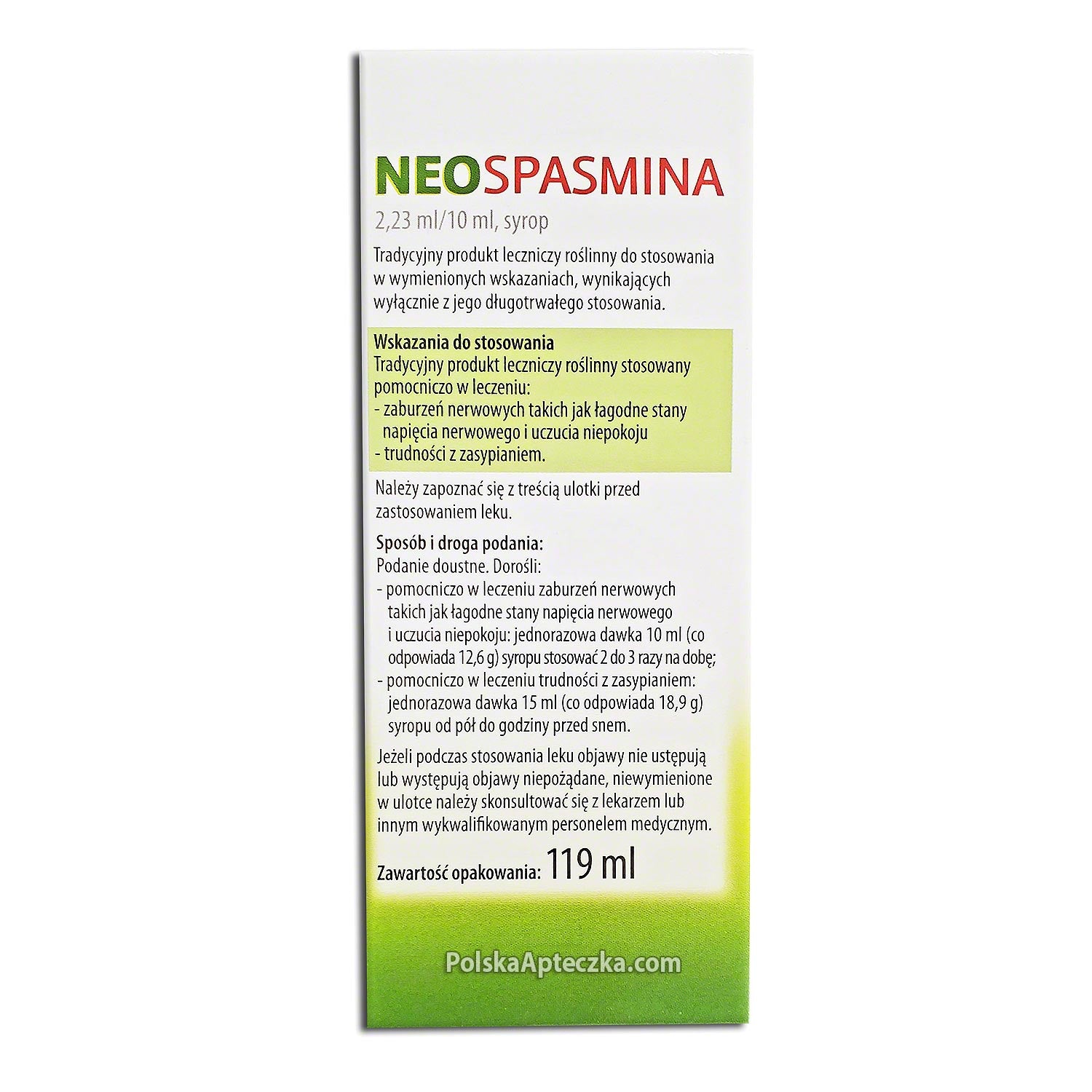 Neospasmina, Syrop, 119 ml (150 g), Herbapol