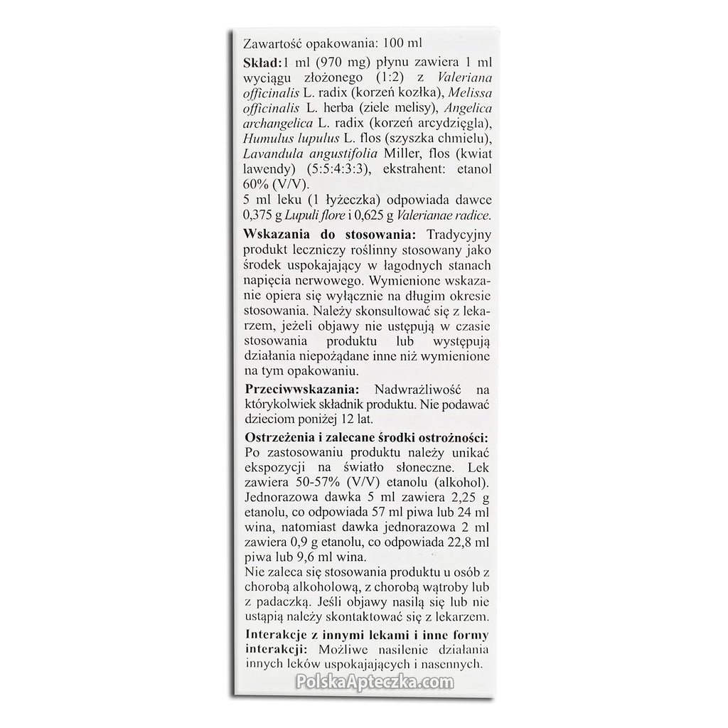 Nervosol płyn doustny, 100ml, Herbapol