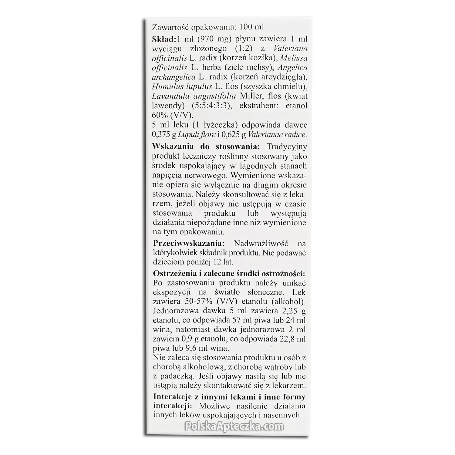 Nervosol płyn doustny, 100ml, Herbapol