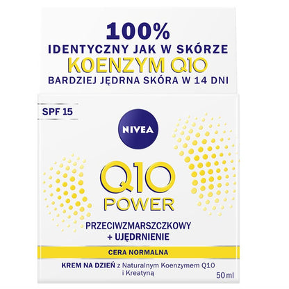 Nivea Q10 Power Przeciwzmarszczkowy + Ujędrnienie, DZIEŃ, 50ml