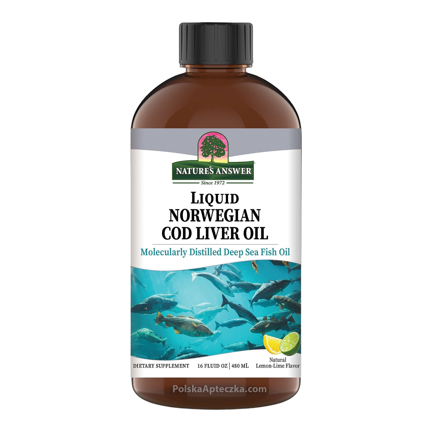 Norwegian Cod Liver Oil, 16 fl. oz. (480ml) | Tran w płynie