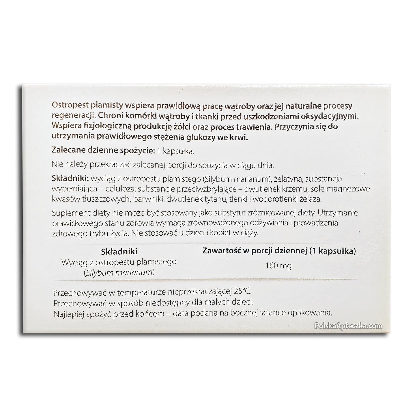 ostropest plamisty tablets herbapol
