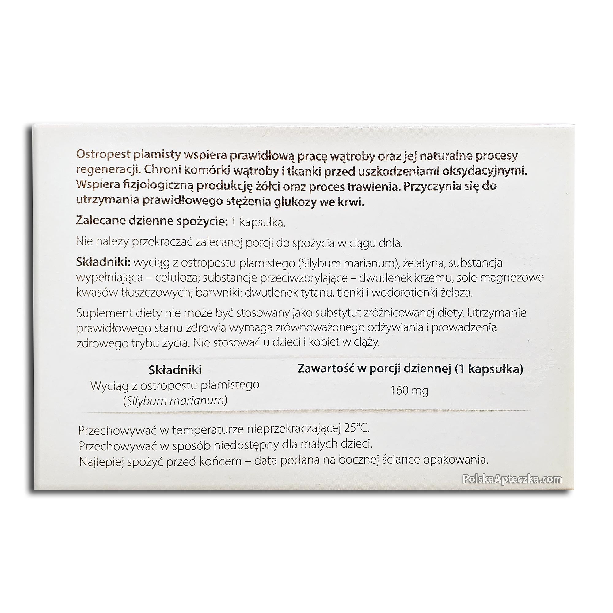 ostropest plamisty tablets herbapol