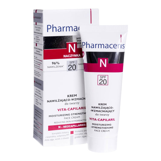 Pharmaceris N Vita-Capilaril, krem nawilżająco-wzmacniający, SPF 20, 50ml