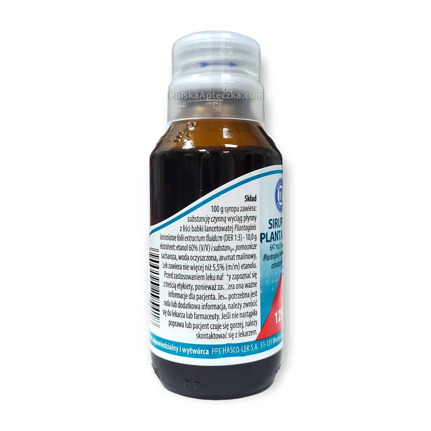 Plantaginis Sirupus, syrop z babki Lancetowatej, 125 g, HASCO