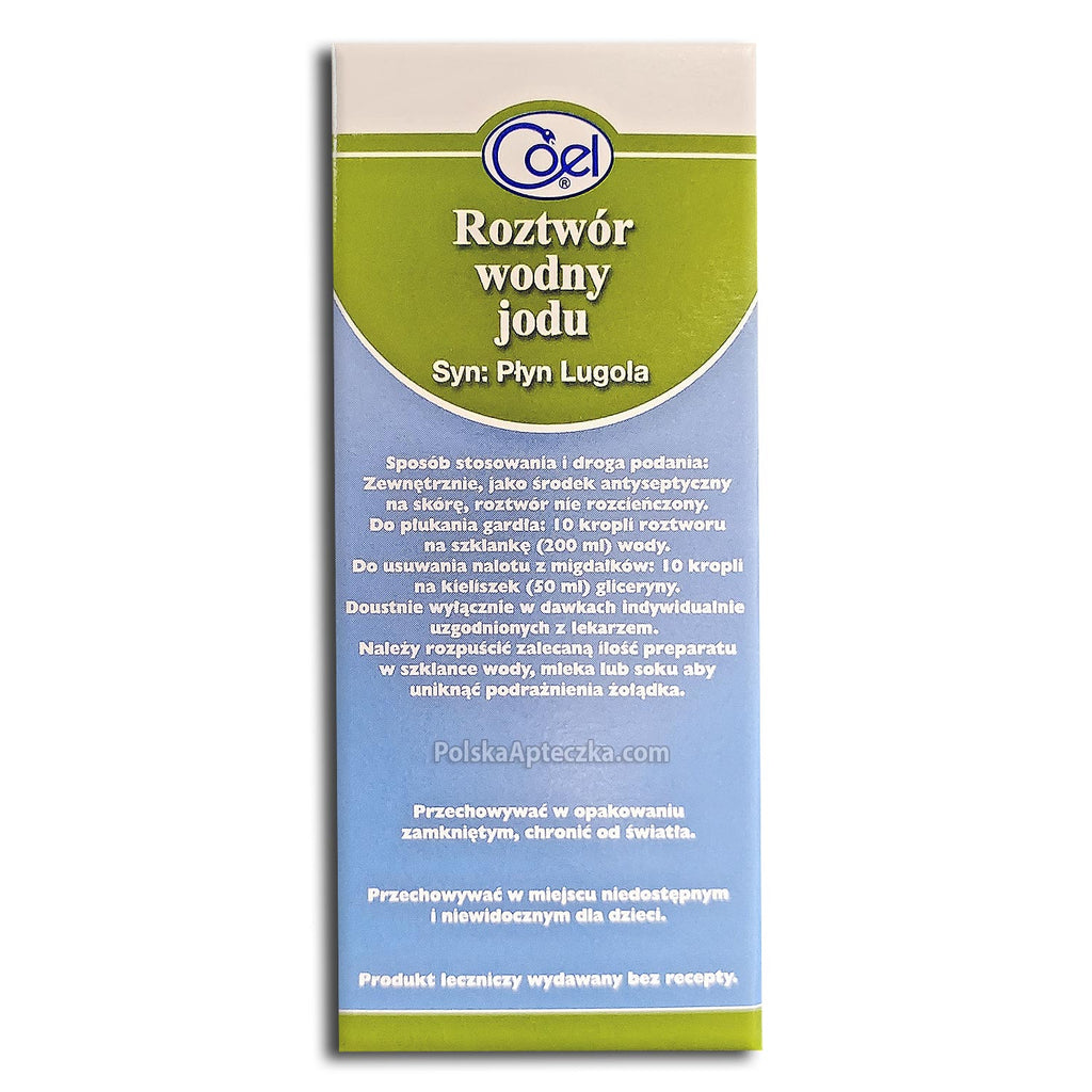 Płyn Lugola, Roztwór wodny jodu, 40g