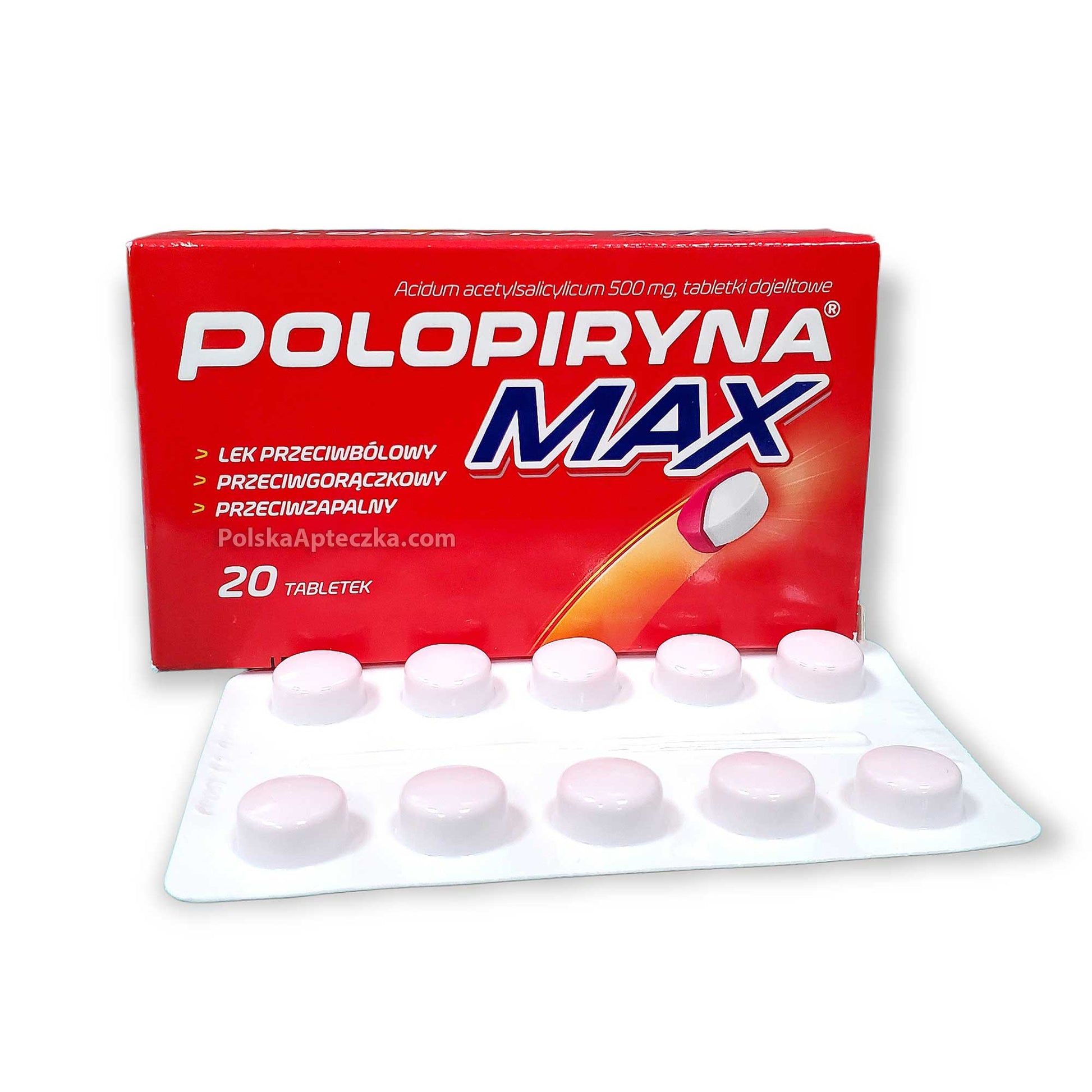 Polopiryna Max 500 mg, 20 tabletek