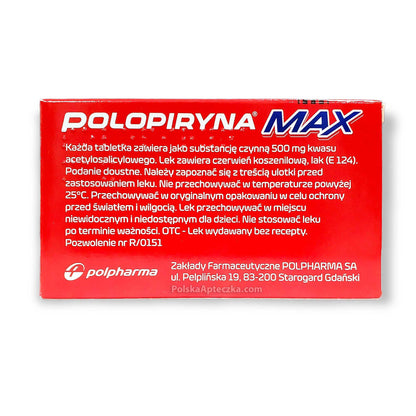 Polopiryna Max 500 mg, 20 tabletek