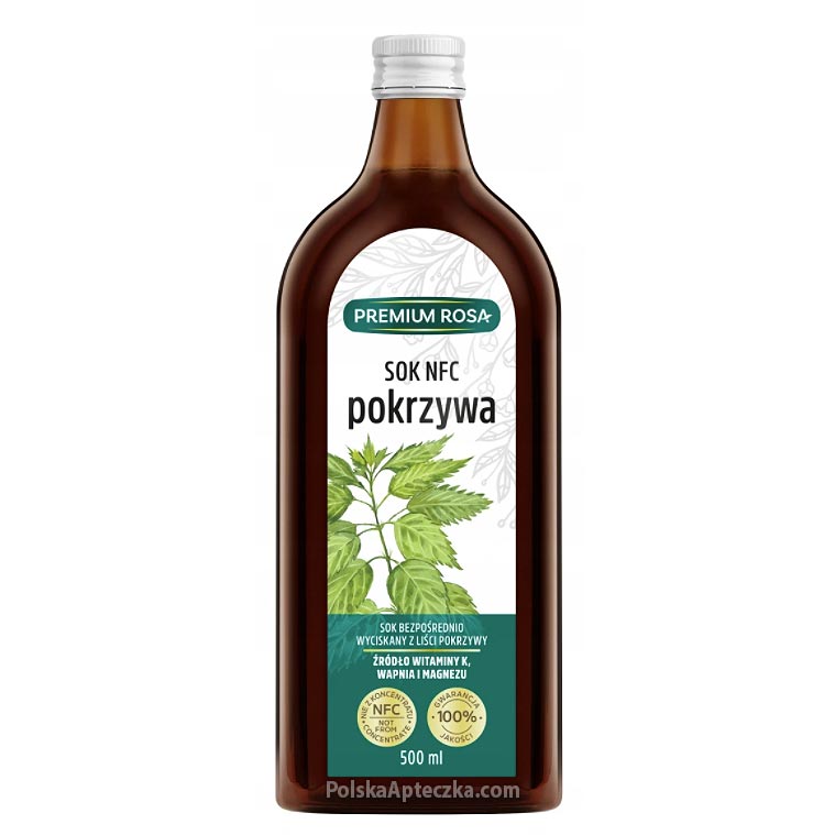 Premium Rosa Nettle Juice NFC – Cold-pressed herbal juice for detox, iron support, and kidney health, 500ml