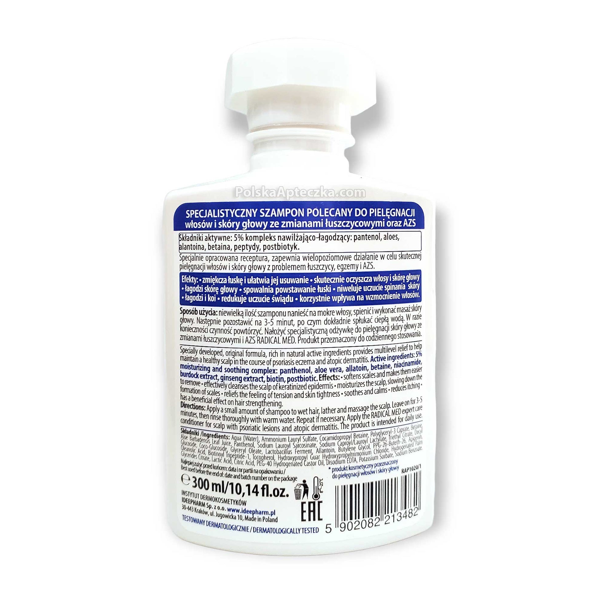 Radical Med, Szampon Specjalistyczny Łuszczyca oraz AZS, 300ml