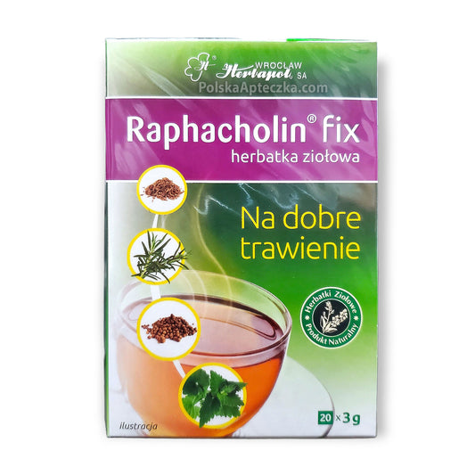 Raphacholin Fix herbatka ziołowa na dobre trawienie