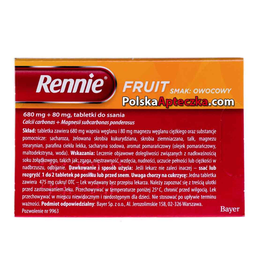 Rennie tabletki do ssania 