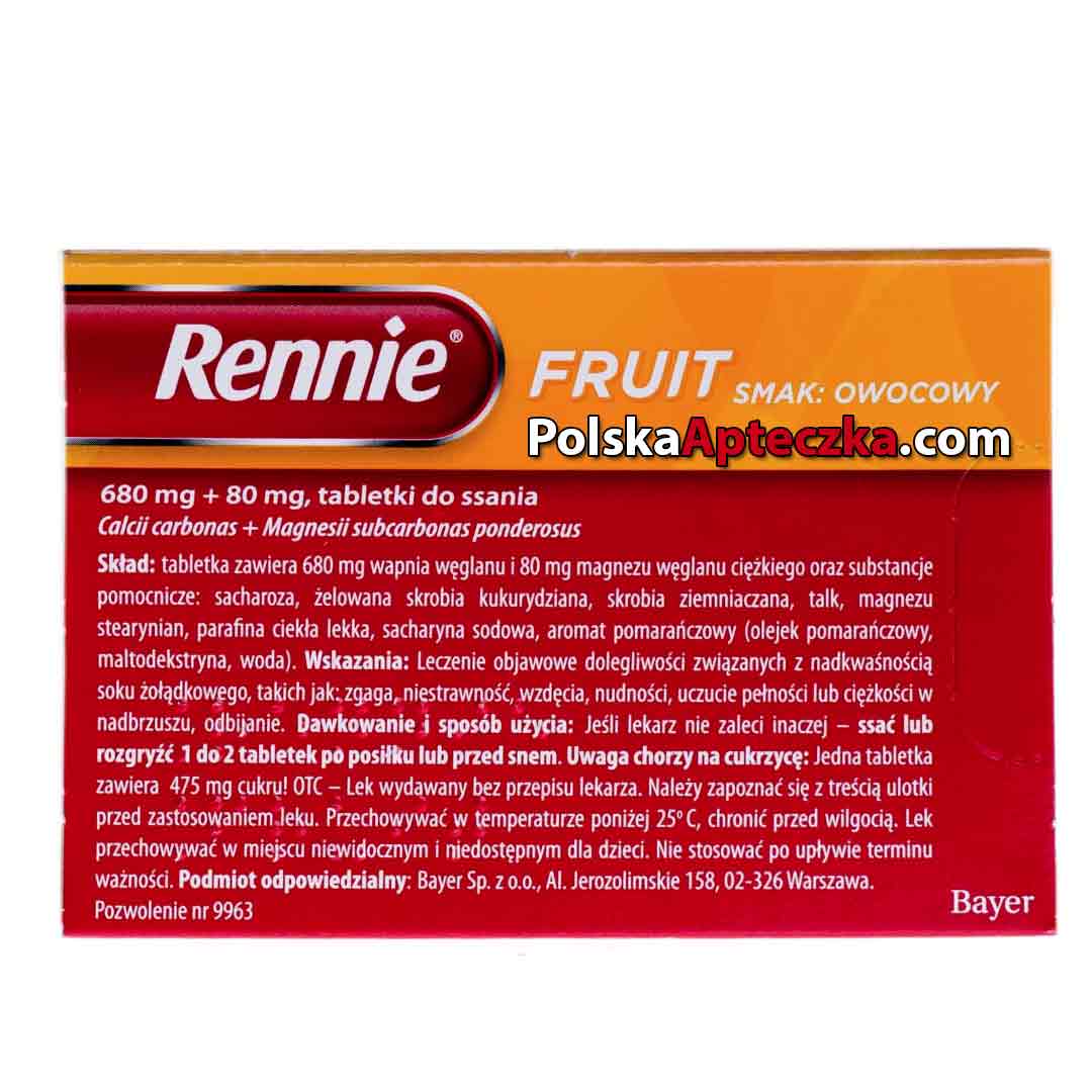 Rennie tabletki do ssania 