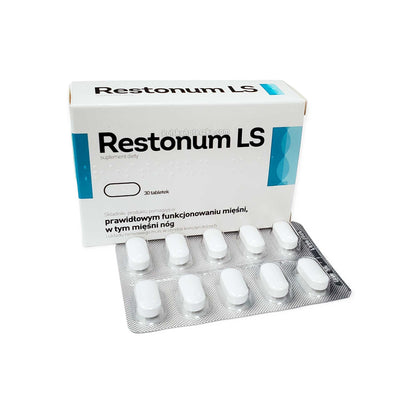 Restonum LS, wspomaga funkcjonowanie mięśni, 30 tabletek