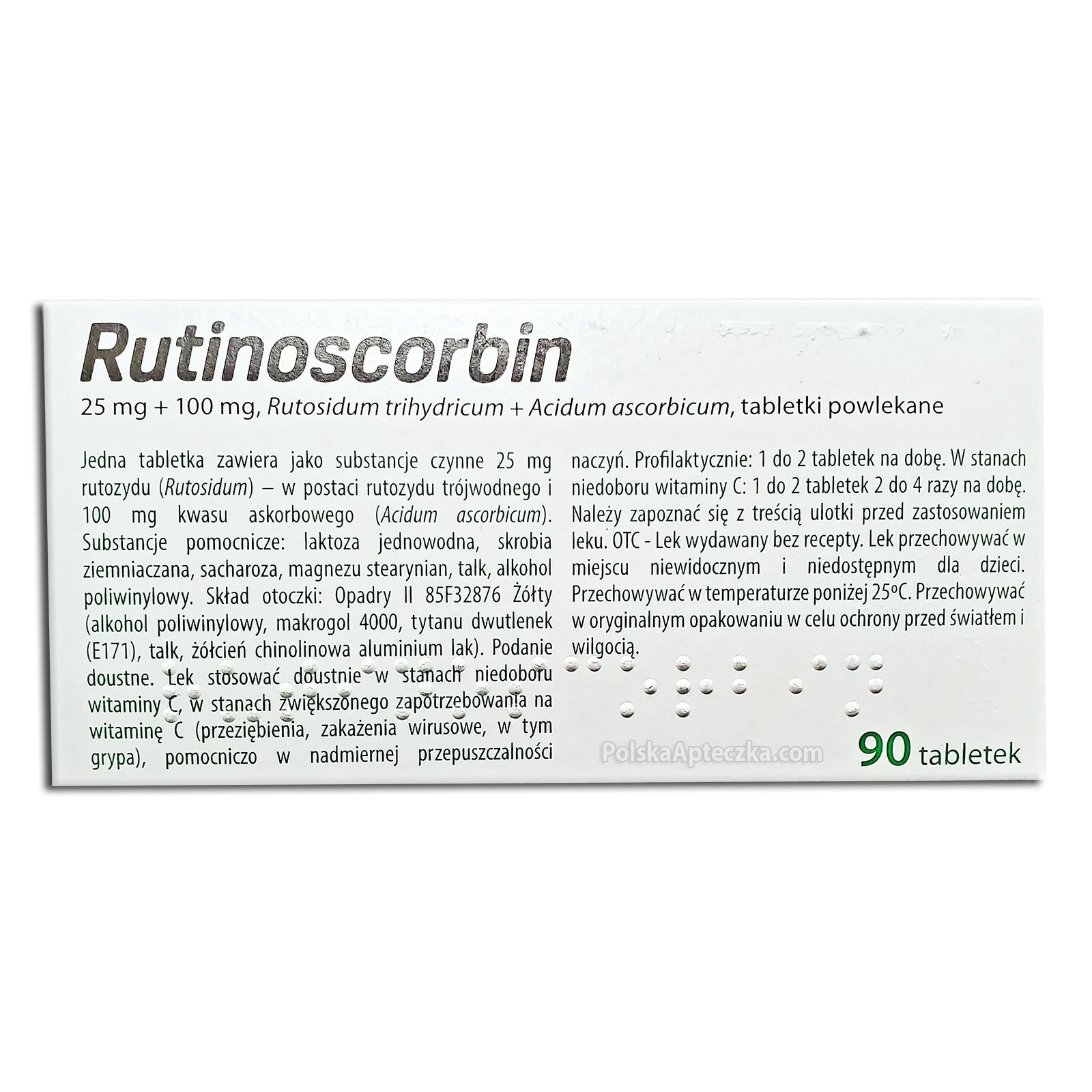 Rutinoscorbin 90 tabletek, GSK