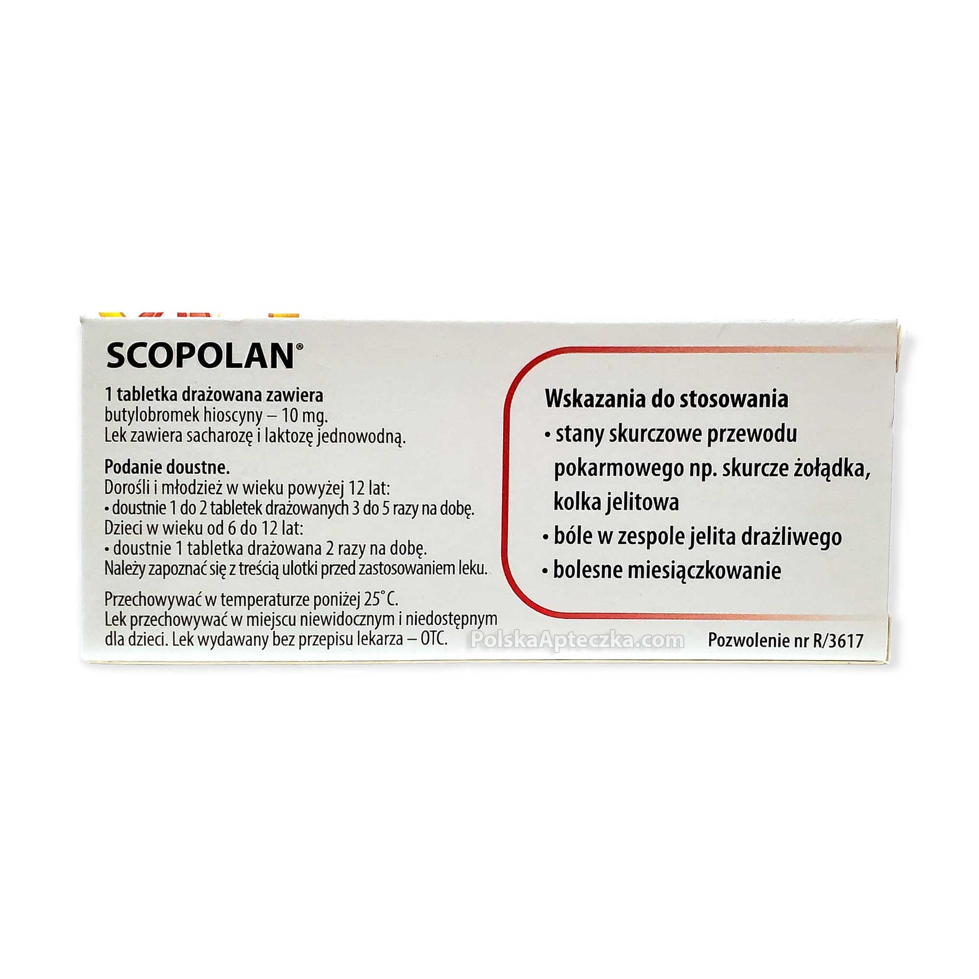 Scopolan 10 tabletek, Herbapol