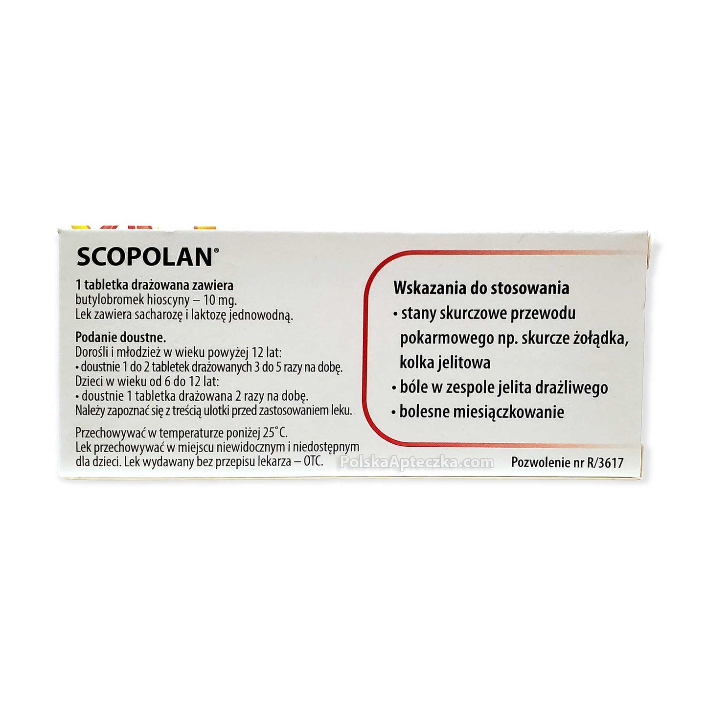 Scopolan 10 tabletek, Herbapol