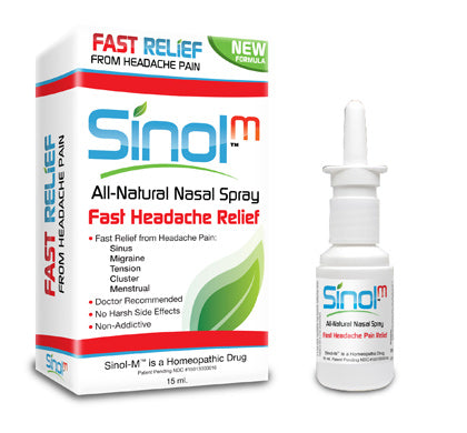 Sinol M, First OTC Nasal Spray for Headaches, 15ml