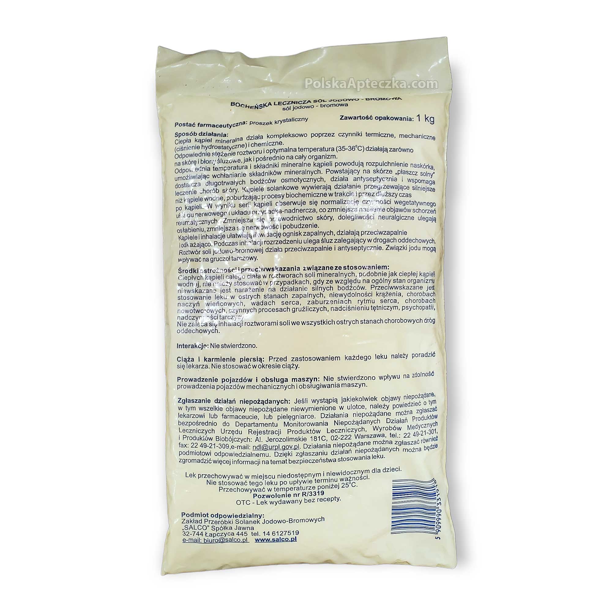 Bochenska Lecznicza Jodowo-Bromowa Salt 1000g ships from Chicago USA