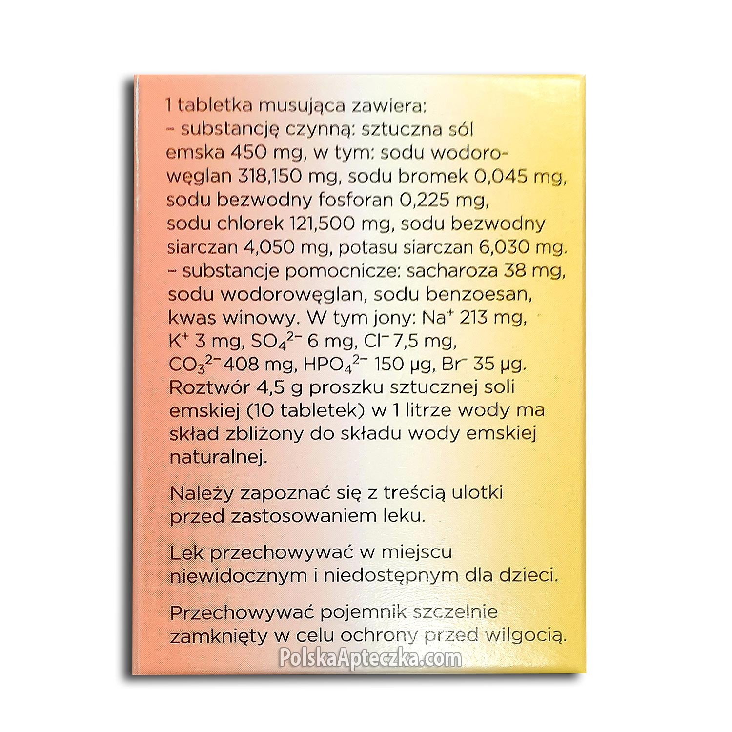 Sol Emska, Sal Ems Factitium (Emskie) tabletki musujące, 40 szt.
