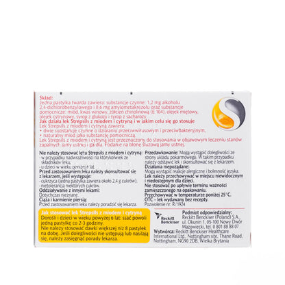 Strepsils z miodem i cytryna