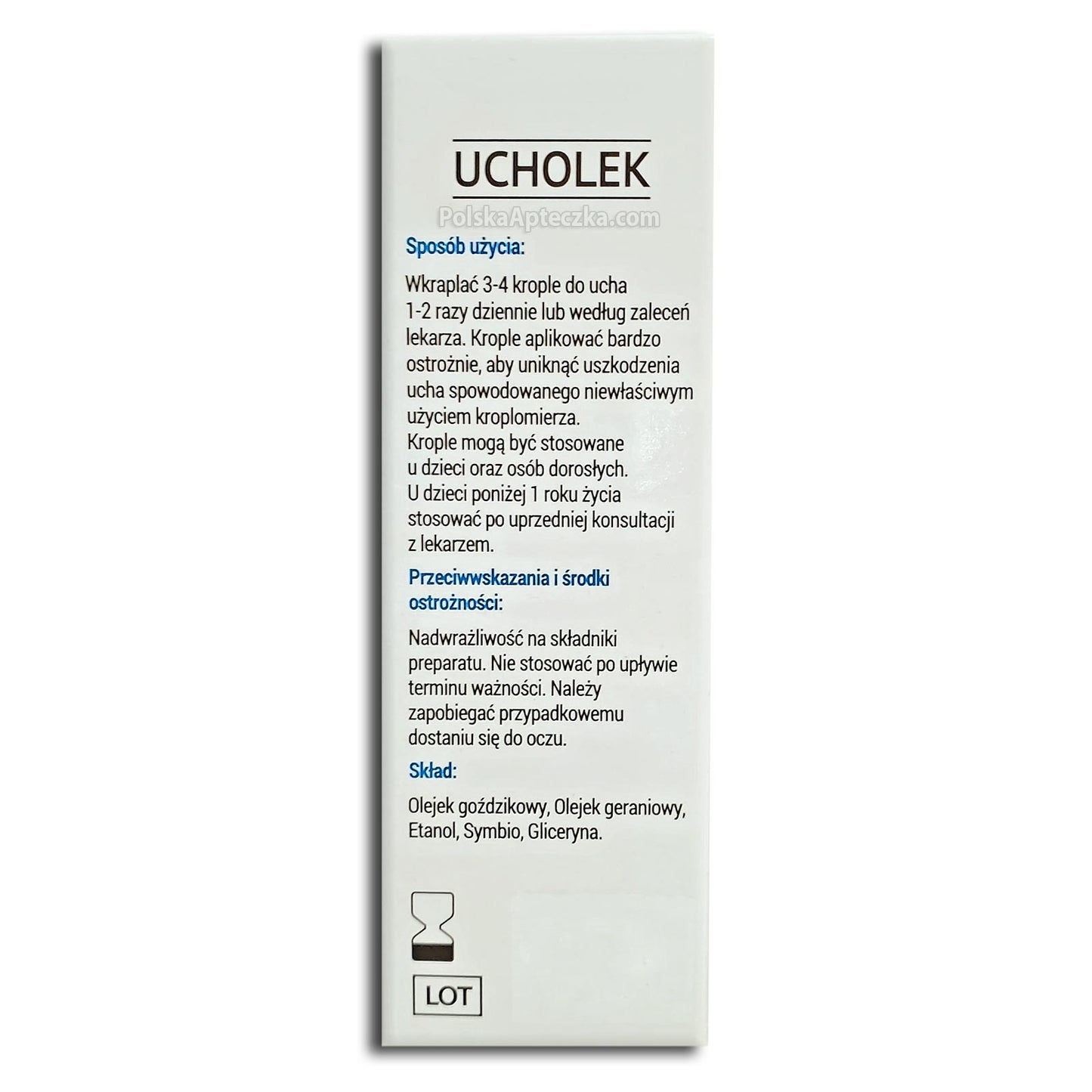 Ucholek, krople do uszu, 20ml, Prolab
