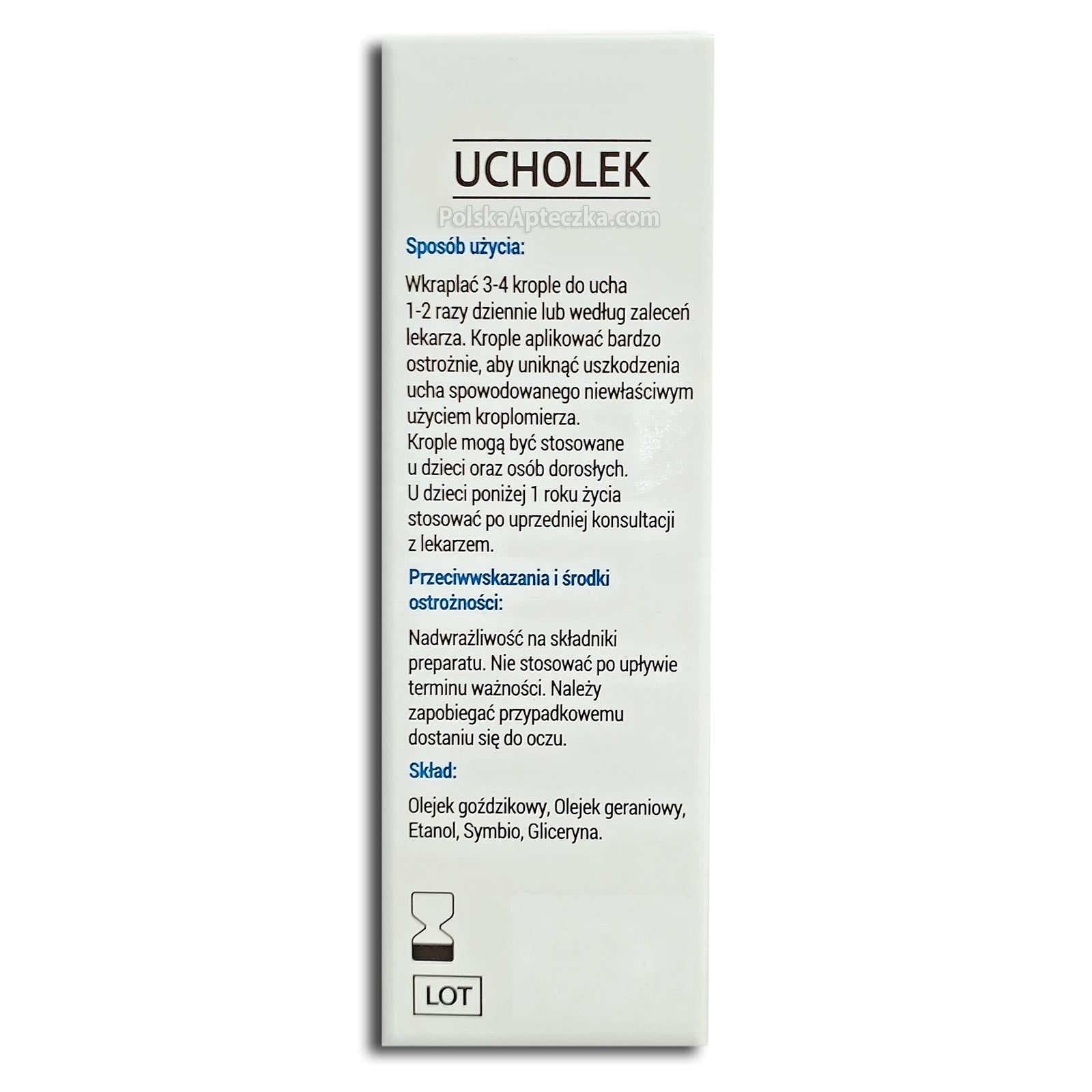Ucholek, krople do uszu, 20ml, Prolab
