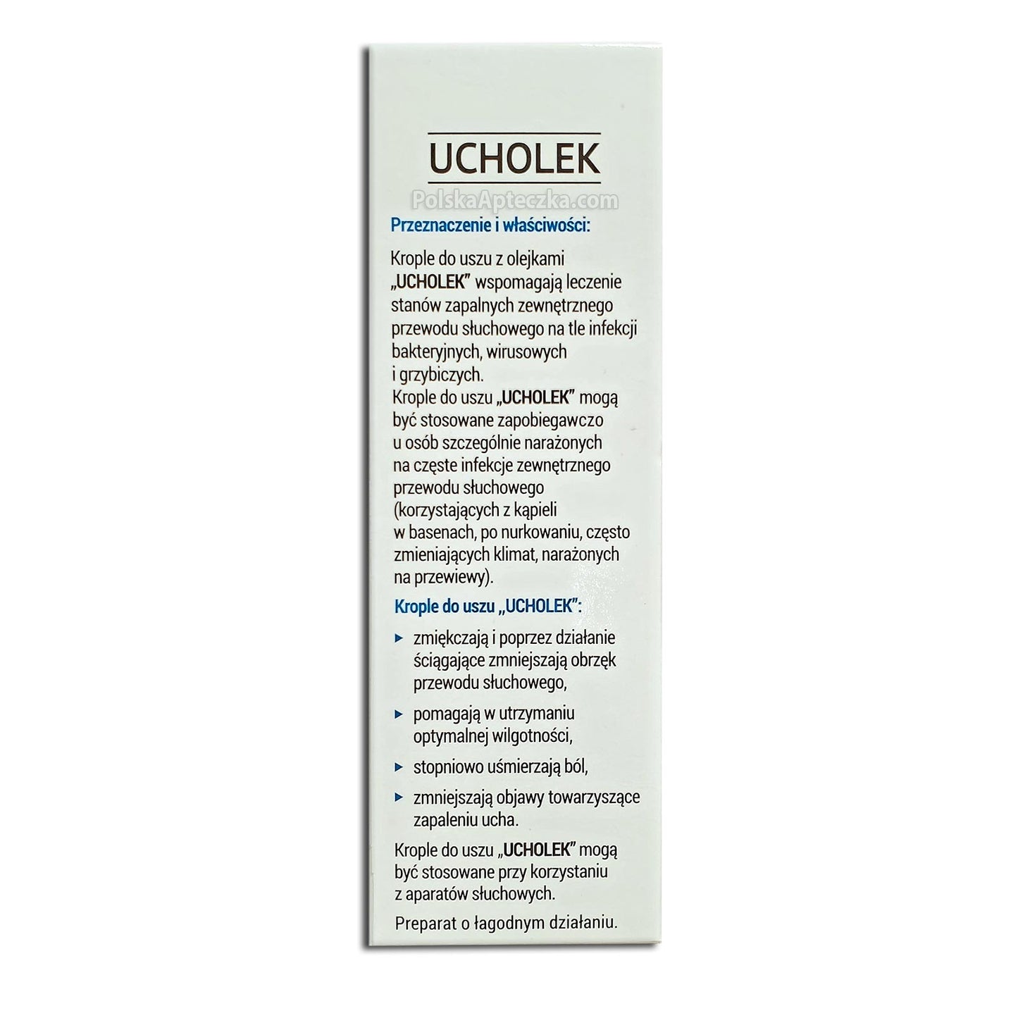 Ucholek, krople do uszu, 20ml, Prolab